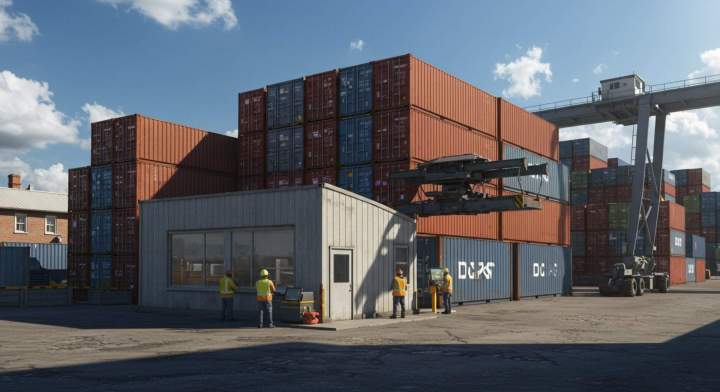 Pile de conteneurs Montréal